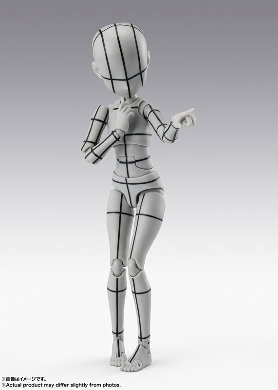 S.H.Figuarts ボディちゃん -杉森建- Edition-ワイヤーフレーム-(Gray Color Ver.)