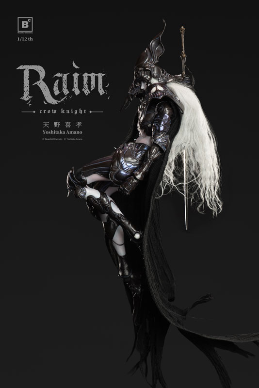 【特典】Beautiful Chemistry x 天野喜孝 クロウナイト - 鴉狩 Raim 1/12 完成品アクションフィギュア