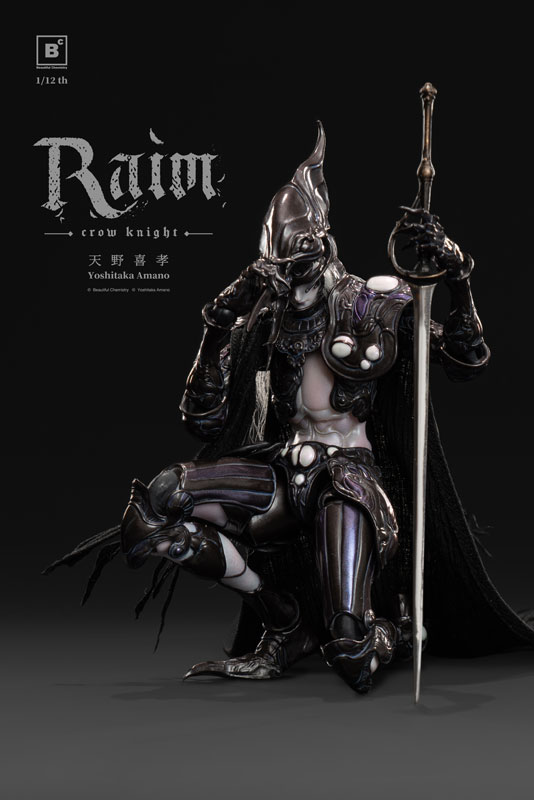 【特典】Beautiful Chemistry x 天野喜孝 クロウナイト - 鴉狩 Raim 1/12 完成品アクションフィギュア
