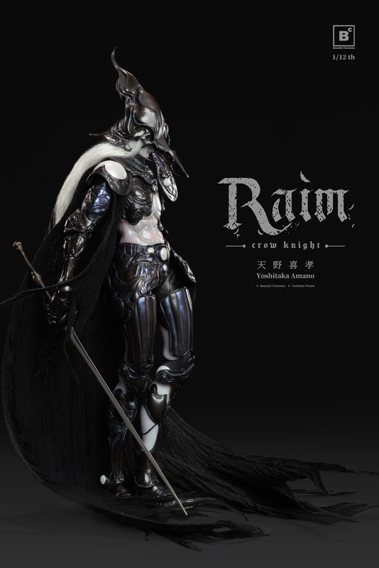 【特典】Beautiful Chemistry x 天野喜孝 クロウナイト - 鴉狩 Raim 1/12 完成品アクションフィギュア