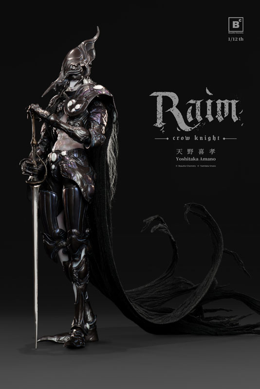 【特典】Beautiful Chemistry x 天野喜孝 クロウナイト - 鴉狩 Raim 1/12 完成品アクションフィギュア