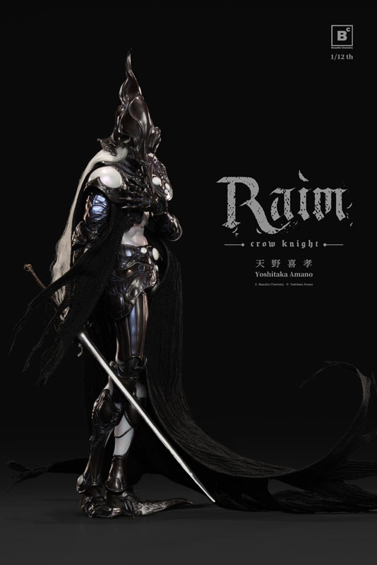 【特典】Beautiful Chemistry x 天野喜孝 クロウナイト - 鴉狩 Raim 1/12 完成品アクションフィギュア