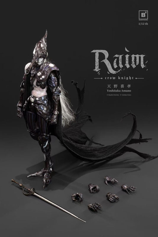 特典】Beautiful Chemistry x 天野喜孝 クロウナイト - 鴉狩 Raim 1/12