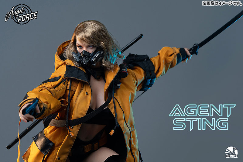 【前入金 銀行振込のみ】Angel Force- Agent Sting 1/3 可動式 シリカゲルフィギュア