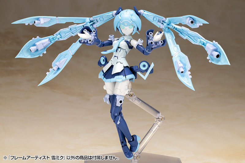 フレームアーティスト 雪ミク メカ頭部 前髪パーツ交換