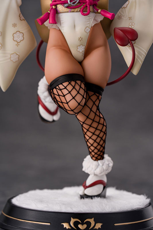 【特典】褐色サキュバスちゃん 晴れ着バニーVer. Illustrated by 虎んと 1/6 完成品フィギュア 豪華版
