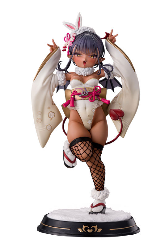 【特典】褐色サキュバスちゃん 晴れ着バニーVer. Illustrated by 虎んと 1/6 完成品フィギュア 豪華版
