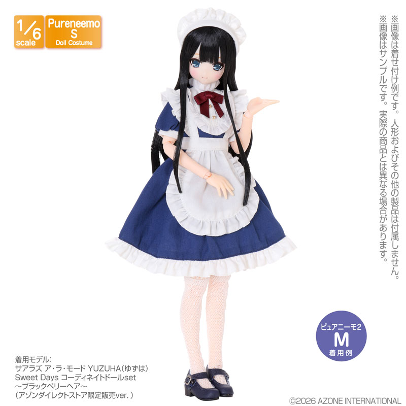1/6 PNS クラシカルフリルメイドset ネイビー (ドール用)