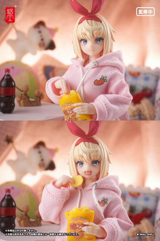 【限定販売】うさ耳パーカー(ピンク)・うさぎスリッパ(ホワイト)(ドール用)