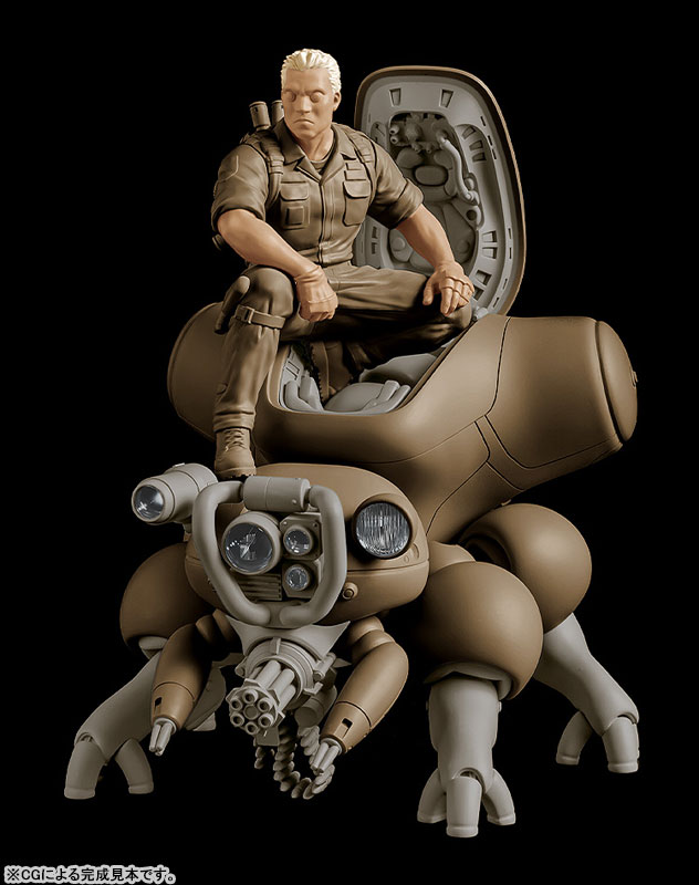 PLAMAX minimum factory MF-95 攻殻機動隊 バトー with フチコマ 1/20 プラモデル