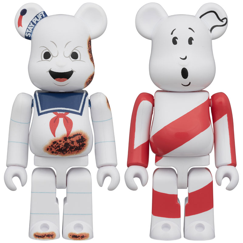 BE＠RBRICK 2PCS SET STAY PUFT MARSHMALLOW MAN “ANGRY FACE” ＆ NO GHOST