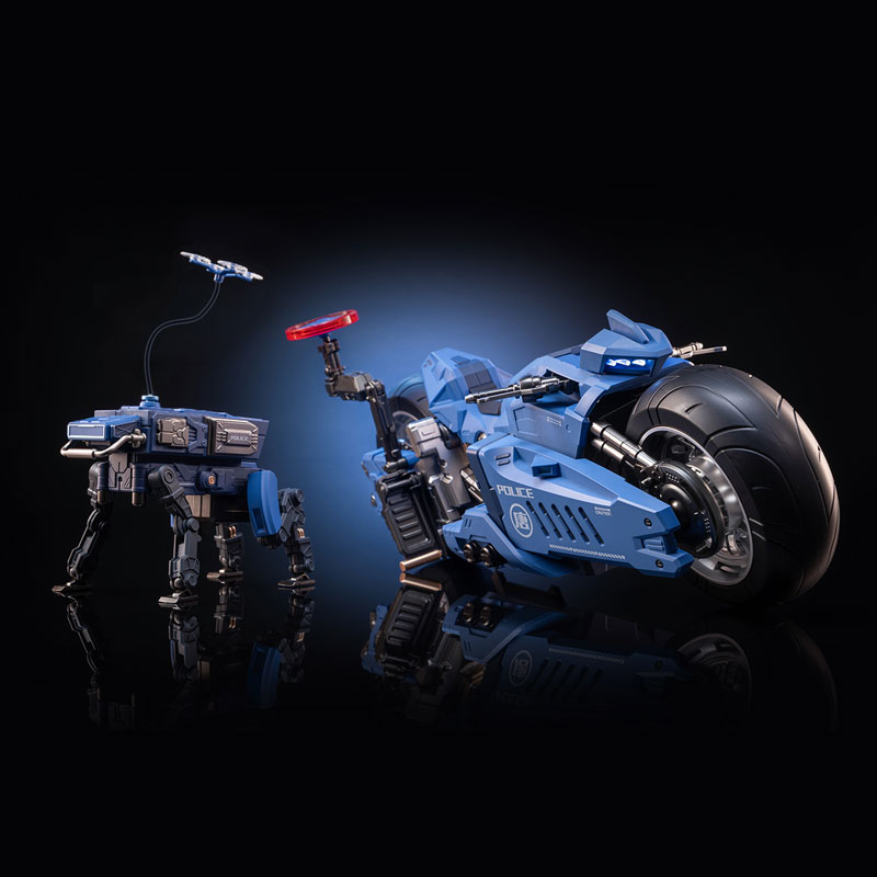 長安衛メカ・バイク 市民警察仕様 可動フィギュア[MOSHOWTOYS]《08月