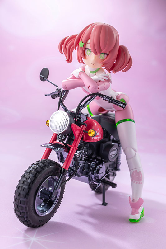 メガミデバイス PUNI☆MOFU レーシングマオ with Honda Z50J-1 モンキー プラモデル