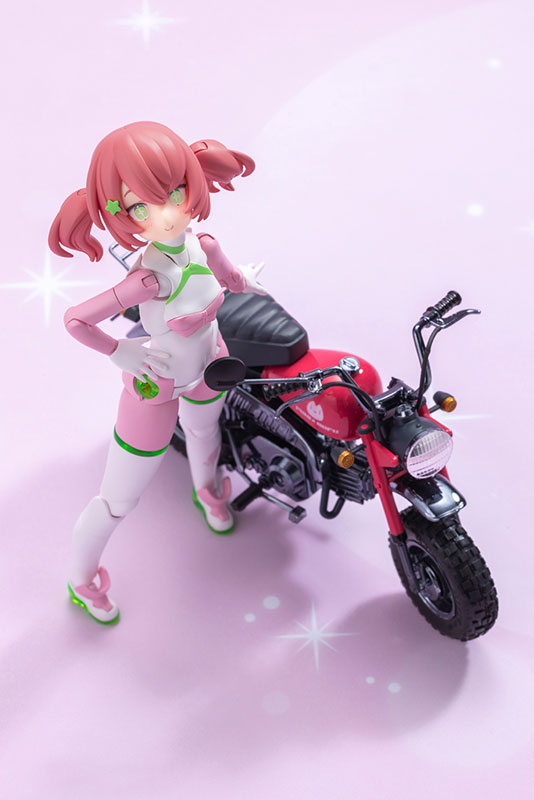 メガミデバイス PUNI☆MOFU レーシングマオ with Honda Z50J-1 モンキー プラモデル