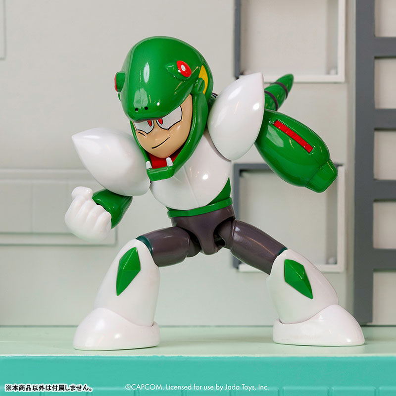 バードフィギュア 緑と白 1/12スケール ロックマン アクションフィギュア スネークマン[Jada