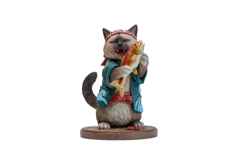 鯛抱え猫親分 B