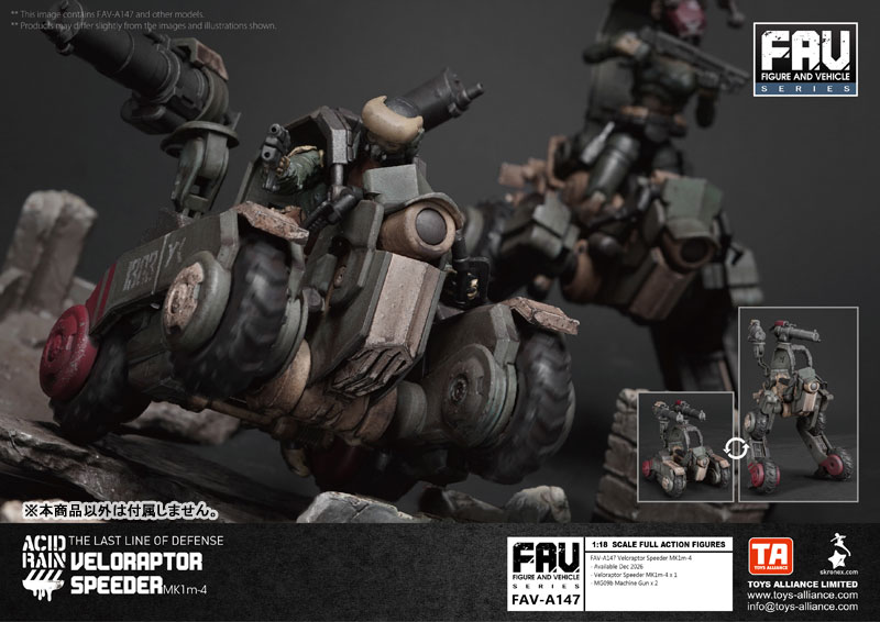 アシッドレイン 1/18スケール FAV-A147 ヴェロラプトル・スピーダー MK1m-4