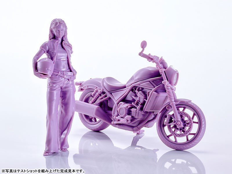 PLAMAX MF-101 Rider's portrait Honda Rebel 1100 ラベンダー 1/20 プラモデル