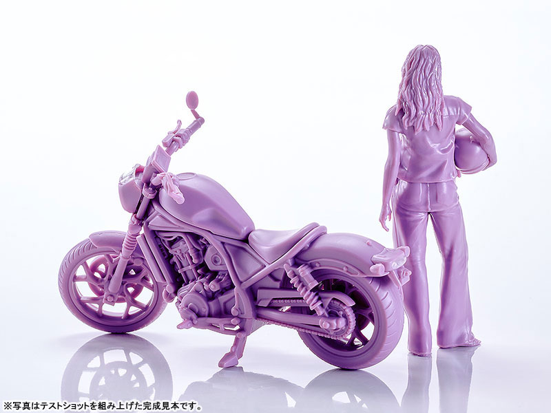 PLAMAX MF-101 Rider's portrait Honda Rebel 1100 ラベンダー 1/20 プラモデル