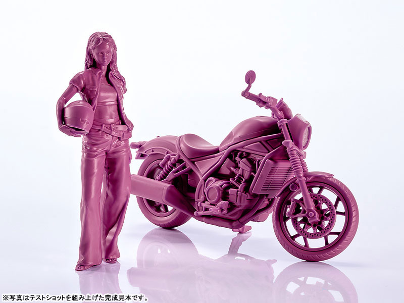 PLAMAX MF-101 Rider's portrait Honda Rebel 1100 ワインレッド 1/20 プラモデル