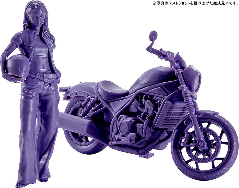 PLAMAX MF-101 Rider's portrait Honda Rebel 1100 ネイビー 1/20 プラモデル