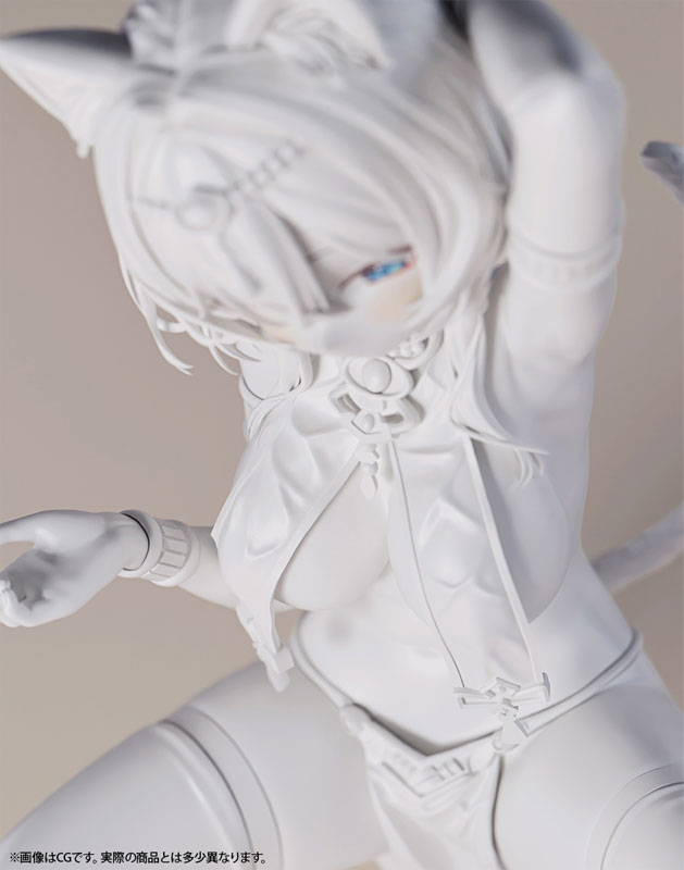 褐色猫娘 マウ 1/6 未塗装出力品 ガレージキット