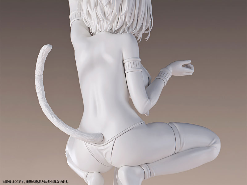 褐色猫娘 マウ 1/6 未塗装出力品 ガレージキット