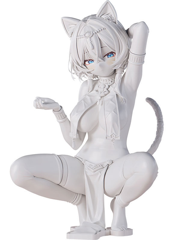 褐色猫娘 マウ 1/6 未塗装出力品 ガレージキット