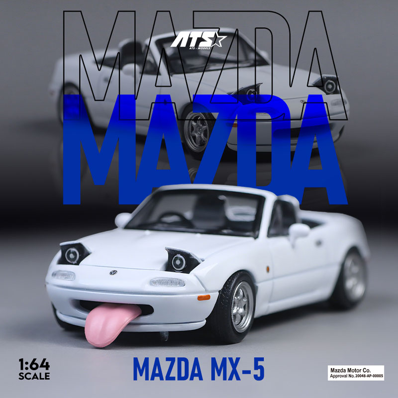 1/64 Mazda MX-5 ホワイト[ATS-MODELS]《10月仮予約》