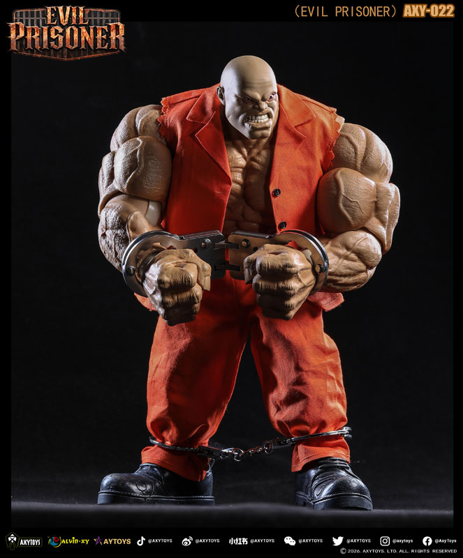 EVIL PRISONER(イーブルプリズナー) 1/12スケール可動フィギュア AXY-022 肌色