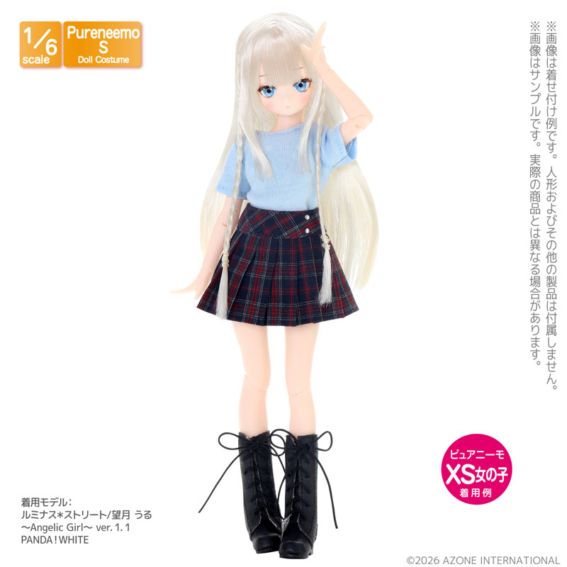 1/6 PNS コットンTシャツII ライトブルー (ドール用)