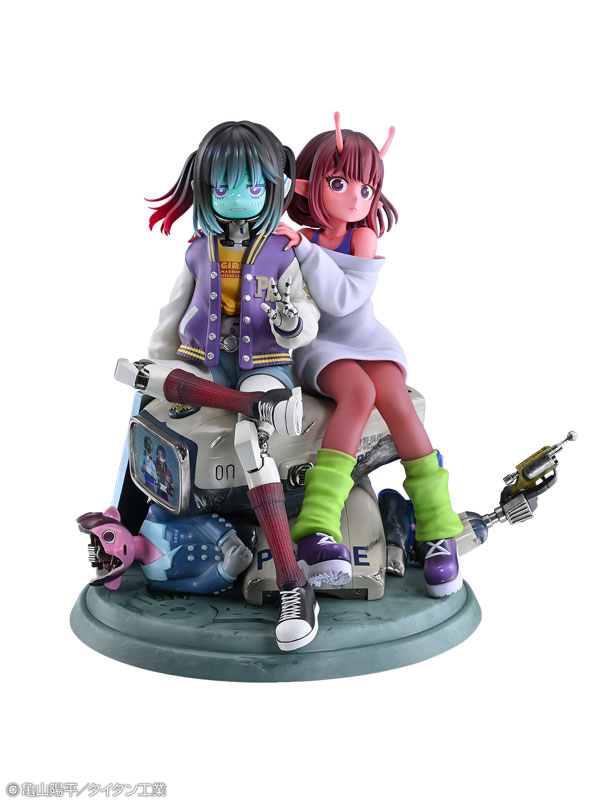 美少女　フィギュア　14体セット アニメ『銀河特急 ミルキー☆サブウェイ』チハル＆マキナ 完成品