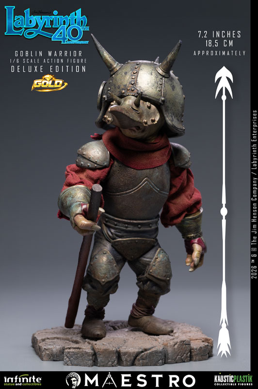 ラビリンス/ ジャレス ザ・ゴブリンキング 1/6 アクションフィギュア DELUXE GOLD ed.