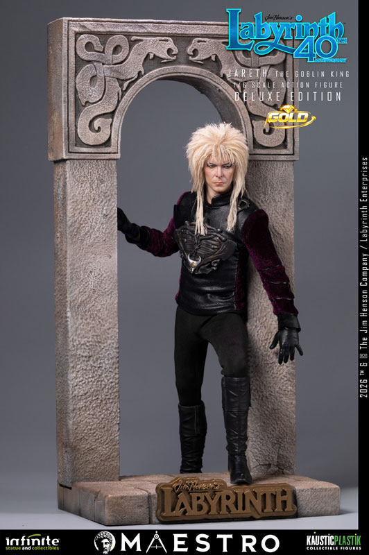ラビリンス/ ジャレス ザ・ゴブリンキング 1/6 アクションフィギュア DELUXE GOLD ed.