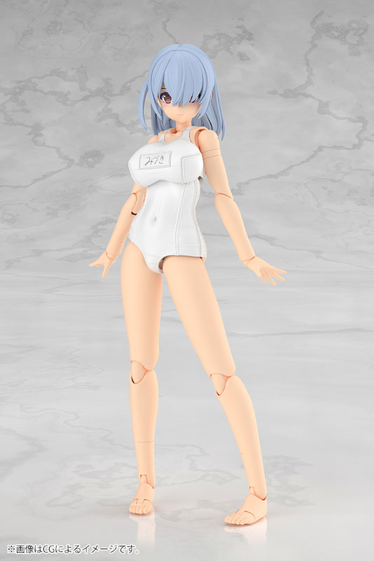 フレームアームズ・ガール ミヅキ School Swimsuits ホワイトVer. プラモデル