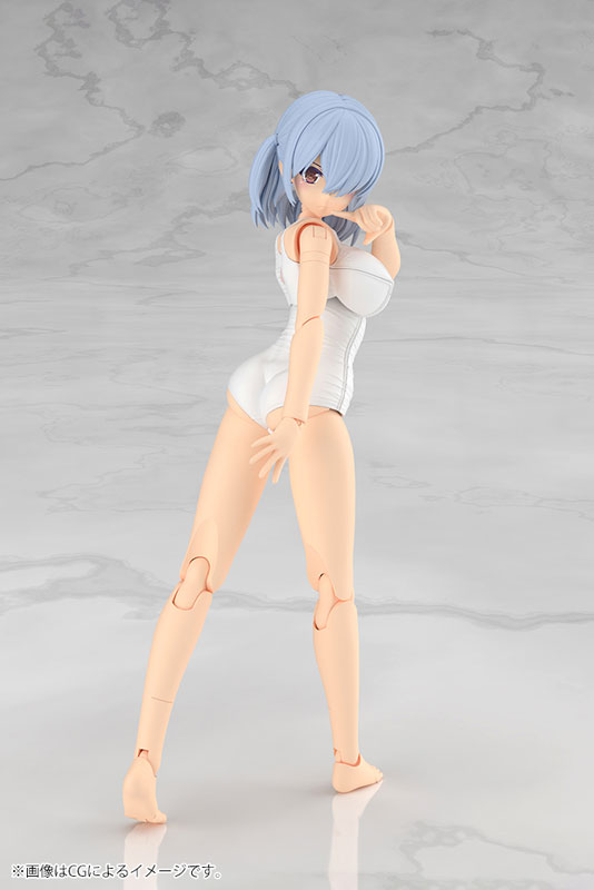 フレームアームズ・ガール ミヅキ School Swimsuits ホワイトVer. プラモデル