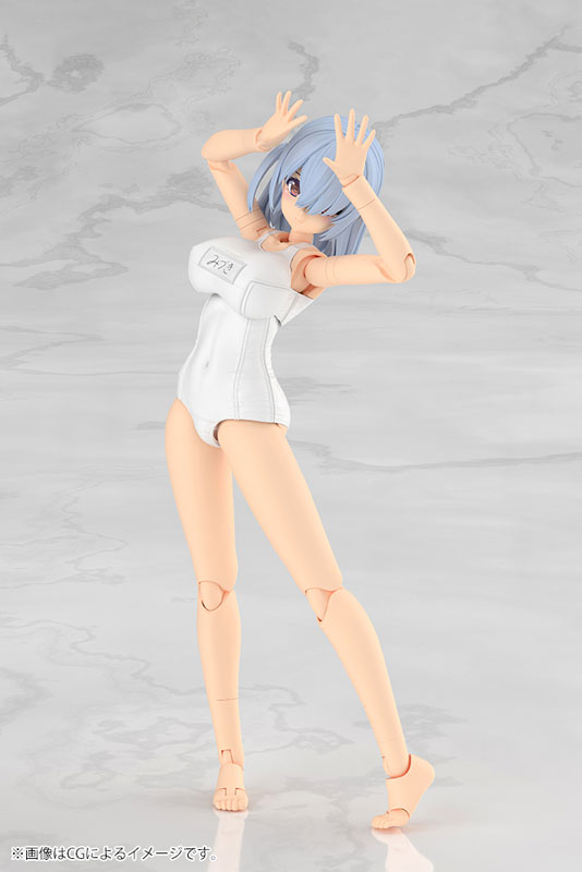 フレームアームズ・ガール ミヅキ School Swimsuits ホワイトVer. プラモデル