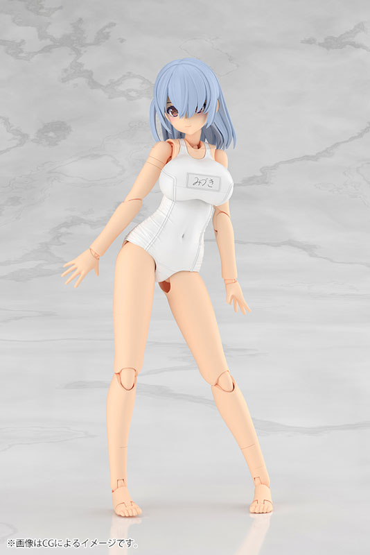 フレームアームズ・ガール ミヅキ School Swimsuits ホワイトVer. プラモデル