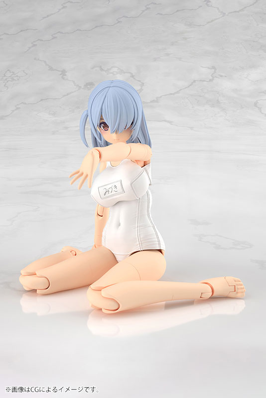 フレームアームズ・ガール ミヅキ School Swimsuits ホワイトVer. プラモデル