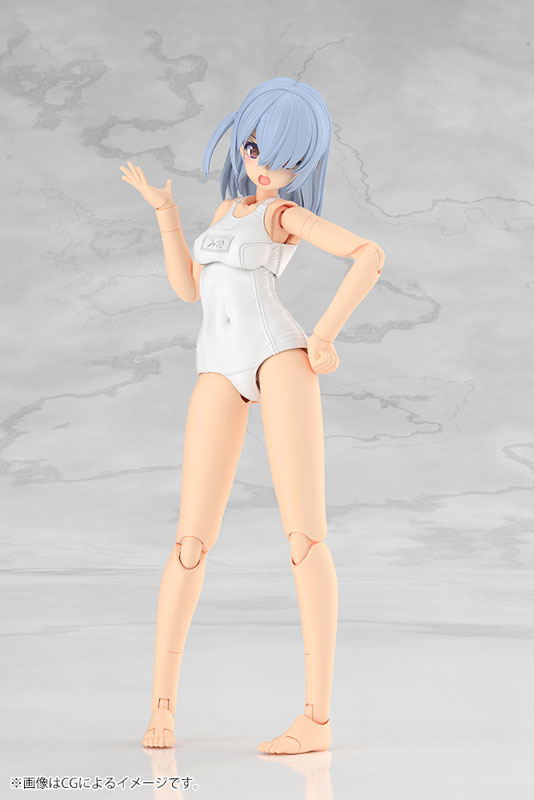 フレームアームズ・ガール ミヅキ School Swimsuits ホワイトVer. プラモデル