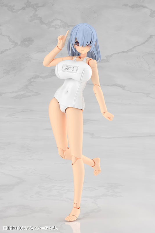 フレームアームズ・ガール ミヅキ School Swimsuits ホワイトVer. プラモデル