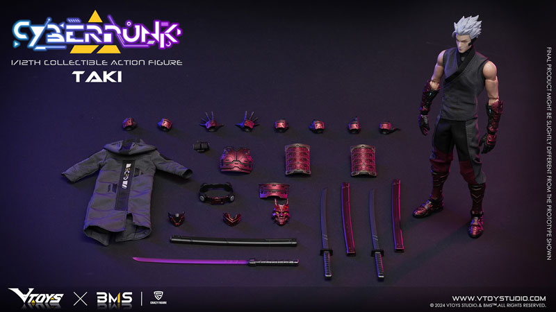 暁光：怒 未来 SP VTOYS×BMS×CF Cyberpunk(サイバーパンク)シリーズ 侍 緋色の破暁 1/12