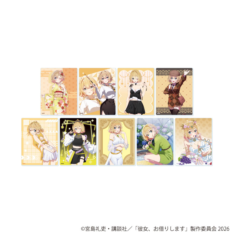 〖未開封〗彼女お借りします展 宮島礼史先生サイン入り 複製原画 七海麻美 アクリルカード「TVアニメ『彼女、お借りします』」25/七海麻美セット