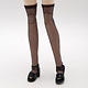 1/6スケールドール汎用 ニーハイ ストッキング（黒）（ドール用衣装）