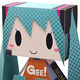 グラフィグ100 初音ミク GEE！STORE 10th ANNIVERSARY ver.（ペーパークラフト）GEE！限定