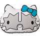KISS×HELLO KITTY フェイスプラッシュクッション THE SPACEMAN