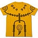 NARUTO -ナルト- 疾風伝 九尾チャクラモードＴシャツ/ゴールド-M