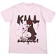ダンガンロンパ 希望の学園と絶望の高校生 THE ANIMATION モノクマ殺しあえ！Ｔシャツ/ライトピンク-XL