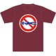 天元突破グレンラガン 標識Tシャツ シモン穴掘り禁止/バーガンディ-L