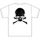 クローズ＆WORST 【BSF】TFOA クラッシュスカル Tシャツ/ホワイト-ＸＬ